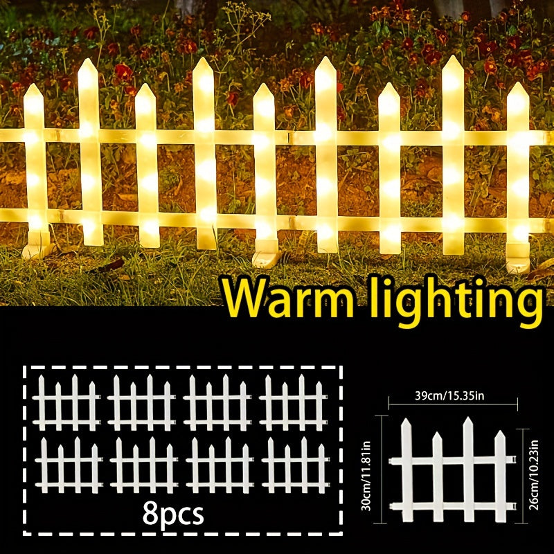 Solar Light, Courtyard Lawn Light, 5/8/10 Pack, Halloween Atmosphere Fence Light, 20 Flicker Modes, Solar 3600mAh Lithium Battery, Color/Warm Color Outdoor IP65 Waterproof, Clearance Sale