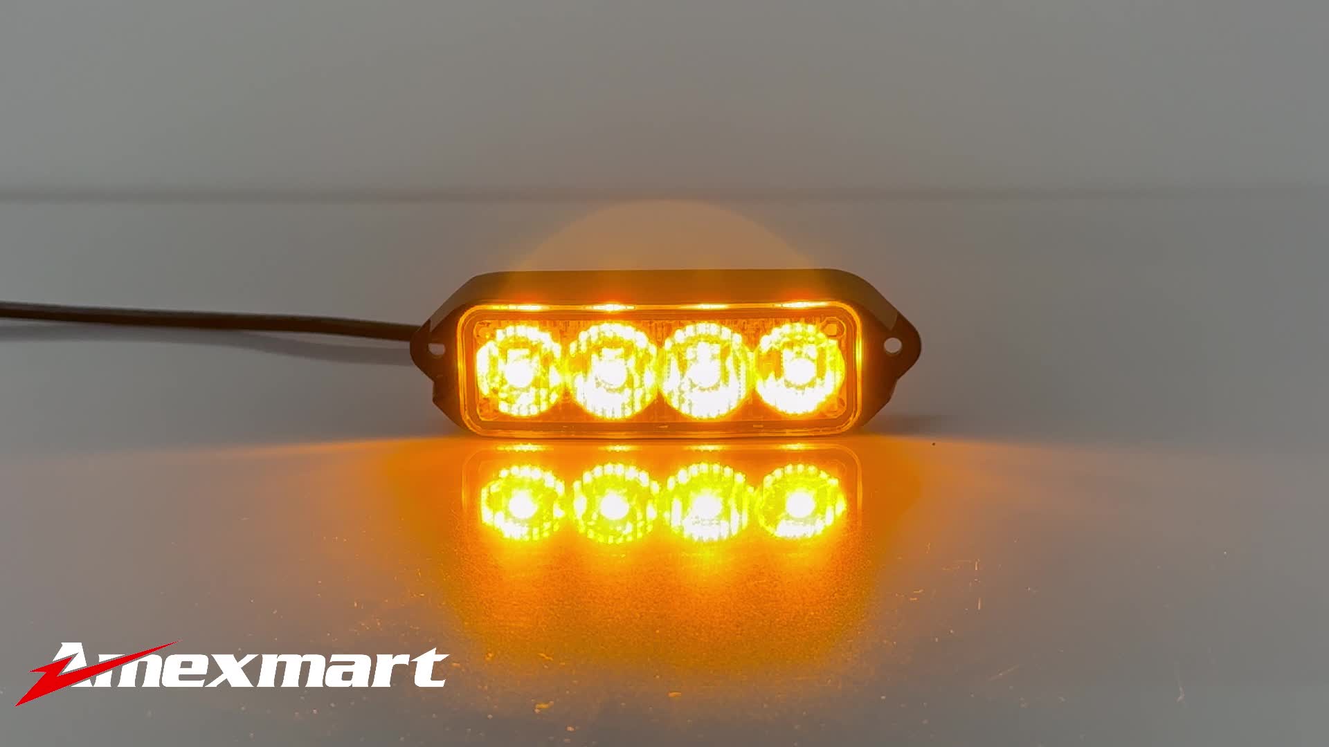 2-Pack Truck Light Bar, Grille LED Strip Light, Trailer Light, Amber Traffic Marker Light
