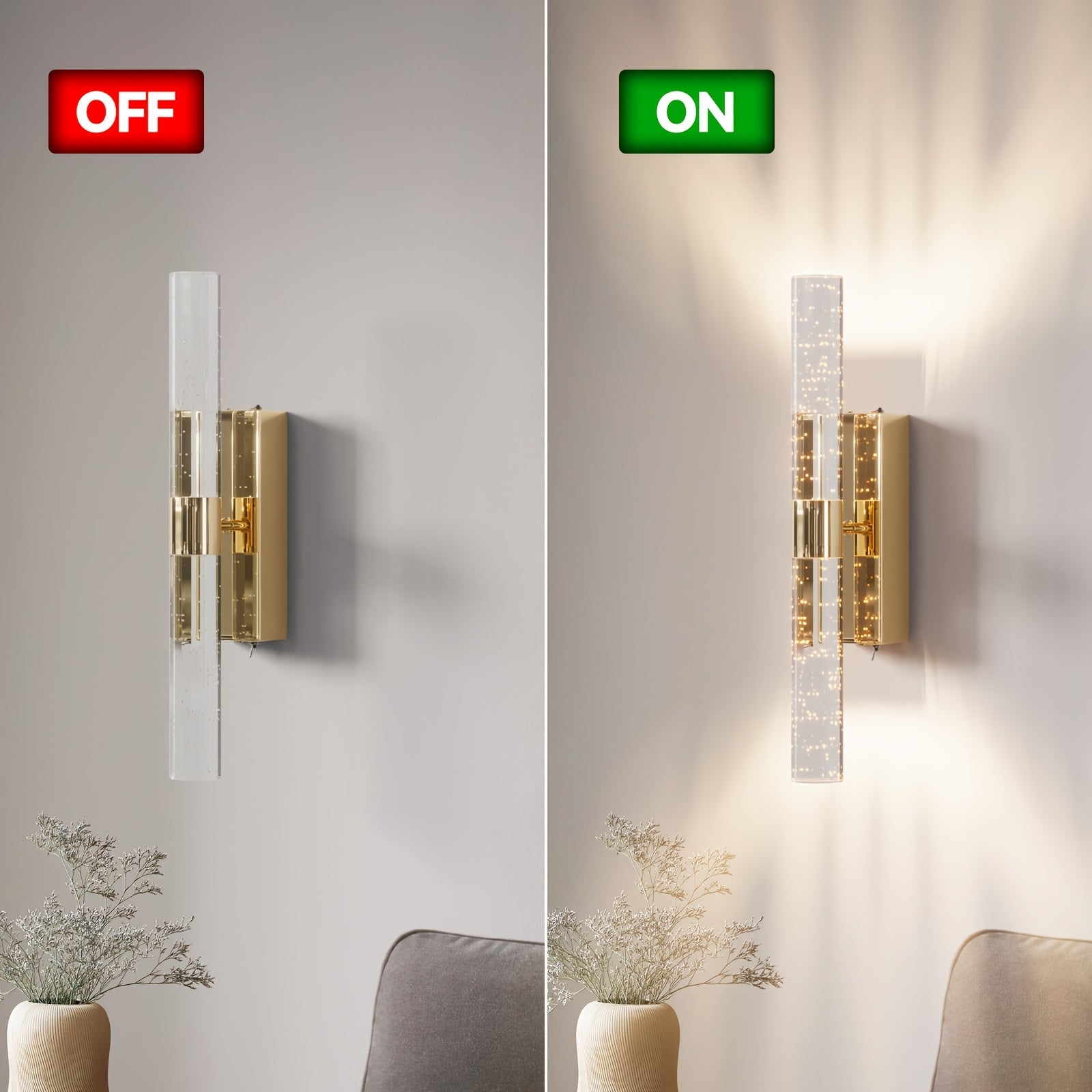 Battery Operated Wall Light 10000mAh Rechargeable Battery Powered Wall Light Indoor Wall Light No Hardwiring Remote Control Wall Light Dimmable Wall Light Accessories Bedroom Living Room (1pc)