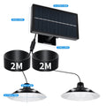Solar Pendant Light - Dual/Single Head, Outdoor and Indoor Lighting, Suitable for Patio, Garage, RV Camping - Adjustable Brightness, Easy Installation, Outdoor Solar Light