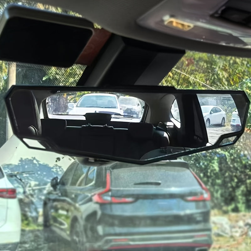 1 Universal HD Clip-On Wide Angle Rearview Mirror - Wide Field of View Design, Reduces Blind Spots - Fits All Vehicle Models, Enhances Driving Safety, Blind Spot Assist Mirror