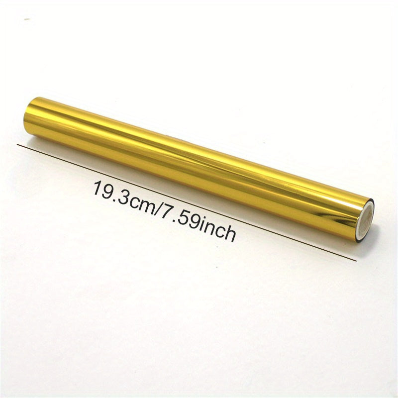 19.3厘米x5米 彩色碳粉反应箔 适用于激光打印机和覆膜机的全息热转印工艺箔 用于卡片手工制作