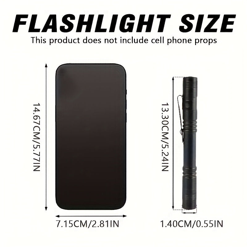 1 Piece 395nm UV Flashlight, IP55 Protection Rating Portable Flashlight, Pen Clip Design, Commercial Emergency Lighting Tool, Resin Curing Detector, Pet Detection, Scorpion Identification, Fishing & Minera