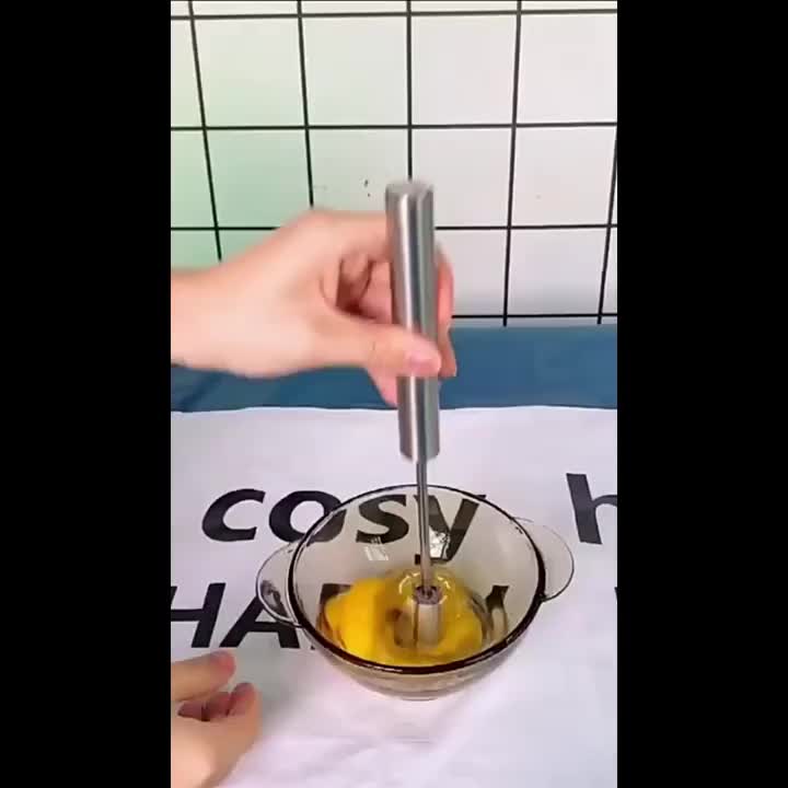 不锈钢多功能打蛋器与奶泡器 - 手动搅拌器，烘焙、鸡蛋搅拌及奶油打发的理想之选 - 厨房必备工具