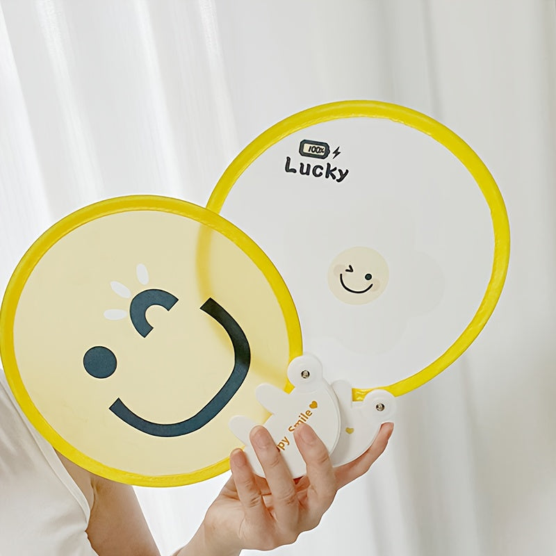 Compact Foldable Fan, Mini Round Portable Fan, Summer Outdoor Cooling Accessory
