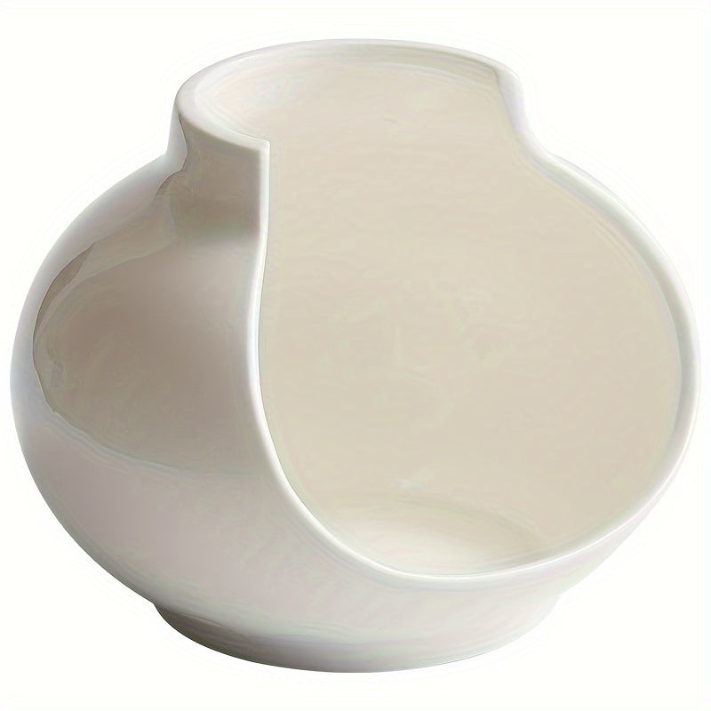 Creative Cracked Vase Artistic Concept Dish Plate, High-End Hotel & Restaurant Tableware, Unique Irregular Plate for Hot & Cold Dishes