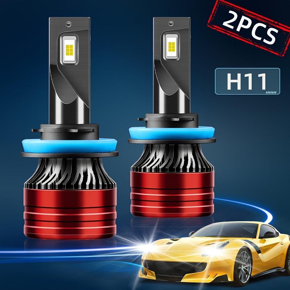 2Pcs 270W LED Headlight Bulbs - High/Low Beam, 6500K White, Plug-and-Play, Enhanced Visibility and Safety, Fits Most Vehicles