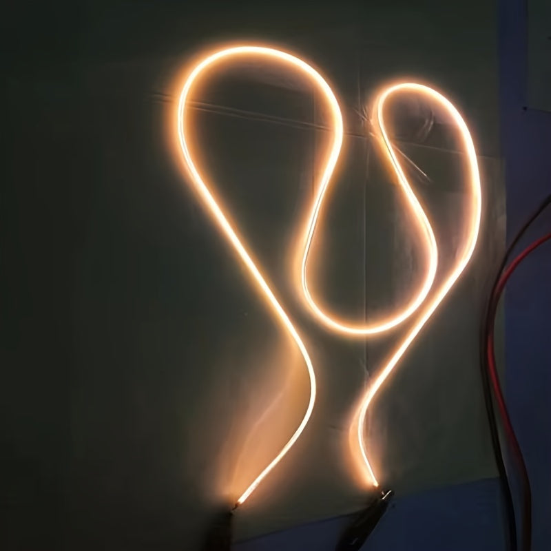 6条柔性LED灯带 - 暖光、红色、绿色、蓝色、粉色 | 38mm/130mm/300mm螺旋灯泡，适用于DIY与装饰 | 电池供电（DC3V） | 强光可弯曲，适合厨房/客厅/书桌