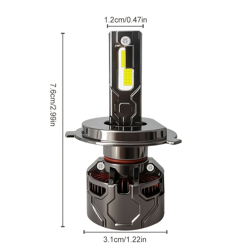 2-Pack Canbus LED Car Bulbs | Compatible with H1 H4 H7 9005/HB3 9006/HB4 H11 Headlights, 55800LM Brightness, High-Intensity 9570 CSP Chips, 300W+ White Light, Suitable for High Beam, Low Beam, Fog Light