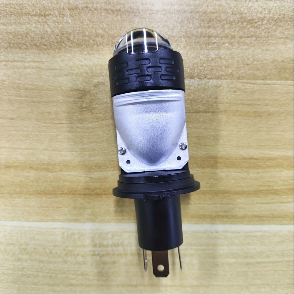 120W 40000 Lumens LED Car Motorcycle Headlight Bulb H4 Dual Projector Lens 6000K Brightness 12V/24V Aluminum Cooling Fan Design Easy Installation 1pc/2pcs