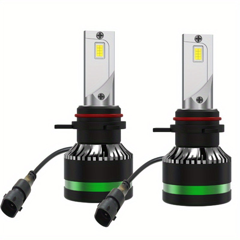 2Pcs H1 H7 H11 9005 9006 9012 H4 H13 9007 9004 LED Car Headlights, Bright 3570 CSP Chip 6000K White 50000 Lumens 200W High/Low Beam Fog Light Fast Heat Dissipation Plug-and-Play, Headlight Replacement