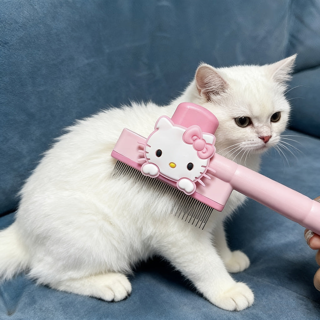 【已授权】三丽鸥 Hello Kitty Melody 推出全新款单支装猫梳，专为按摩、驱蚤、自清洁而设计，能够有效管理狗狗的掉毛和纠缠，成为宠物主人们的完美礼物