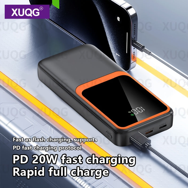 20000mAh Power Bank with LED Power Display, Portable Mobile Charger for Phones