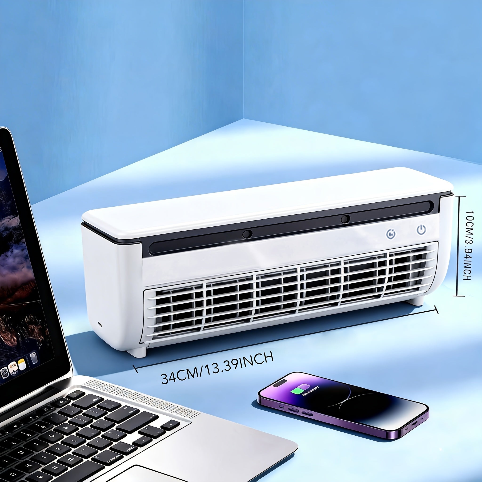 Superconducting Ice Mist Air Conditioning Fan with Remote Control, Multiple Modes