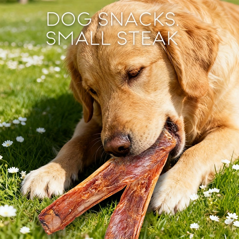 80g 小型犬磨牙棒 - 牙齒清潔磨牙骨，牛排口味，狗狗零食，幼犬健康磨牙玩具，幫助清潔牙齒和清新口氣，耐用且安全的狗狗磨牙棒，非常適合小型犬和幼犬