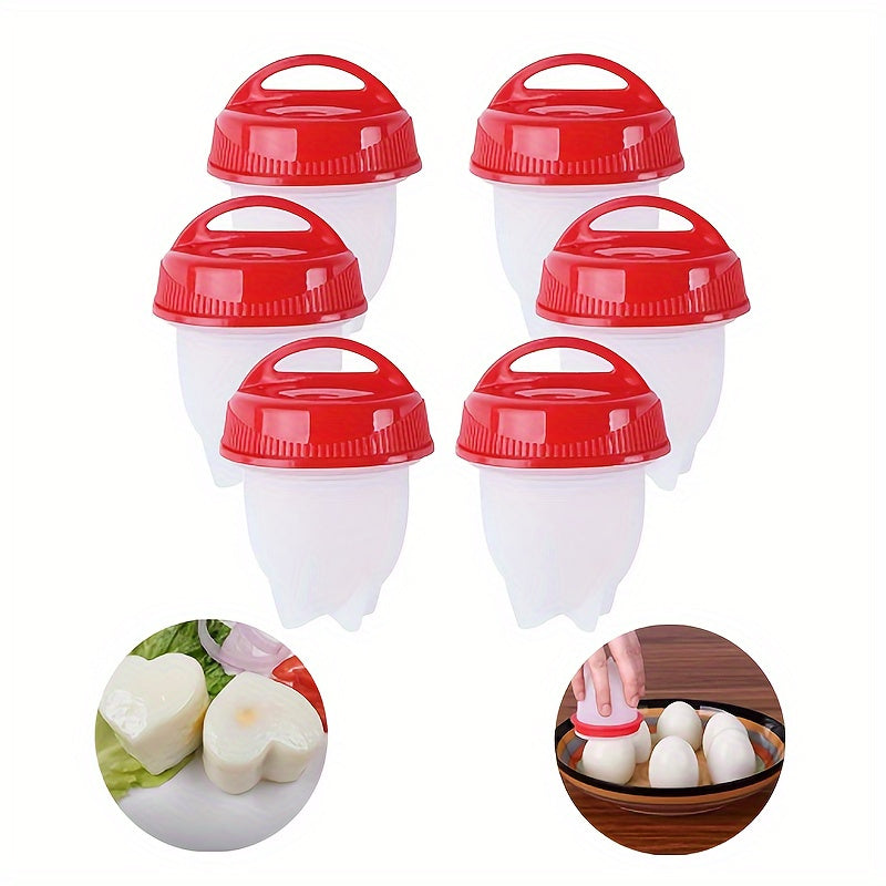 2-Piece Non-Stick Silicone Egg Cooker, Easy Boiling & Steaming Kitchen Gadget for Perfectly Cooked Eggs