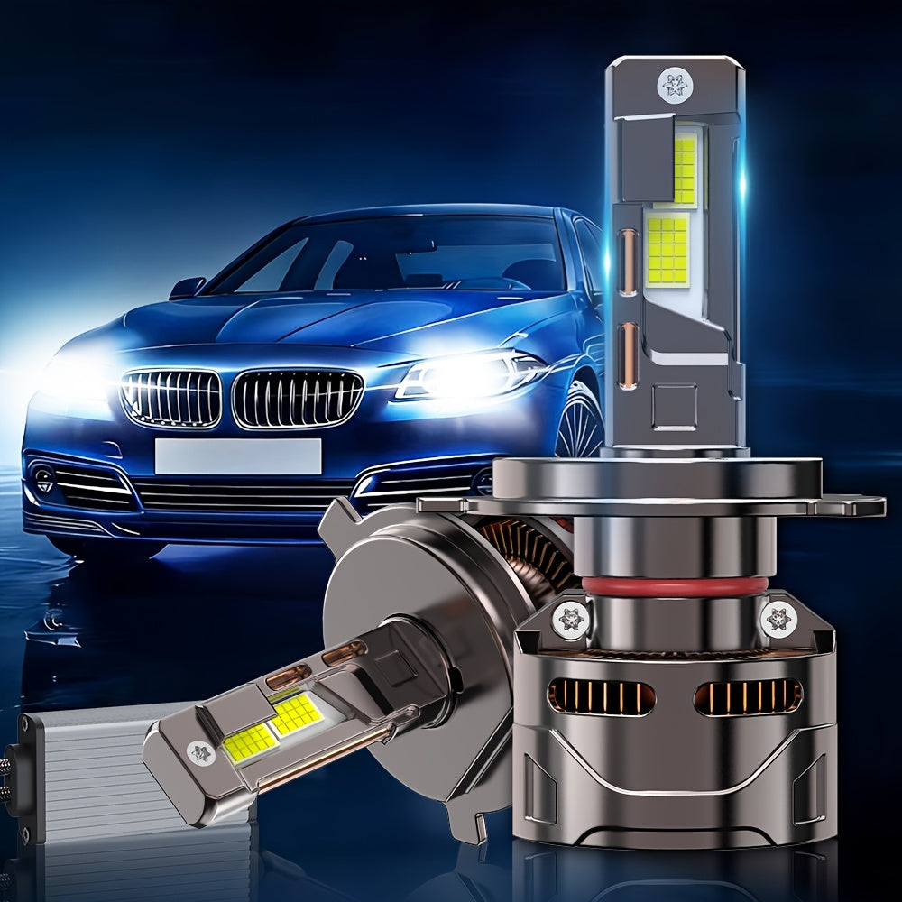 2-Pack 300W Car Headlight Bulbs H4 H7 LED Canbus H1 H8 H11 9005 HB3 9006 HB4 9012 Universal LED Bulbs Car Front Headlight Fog Light 6500K 12V/24V Fits Models 9007/9008-BA37