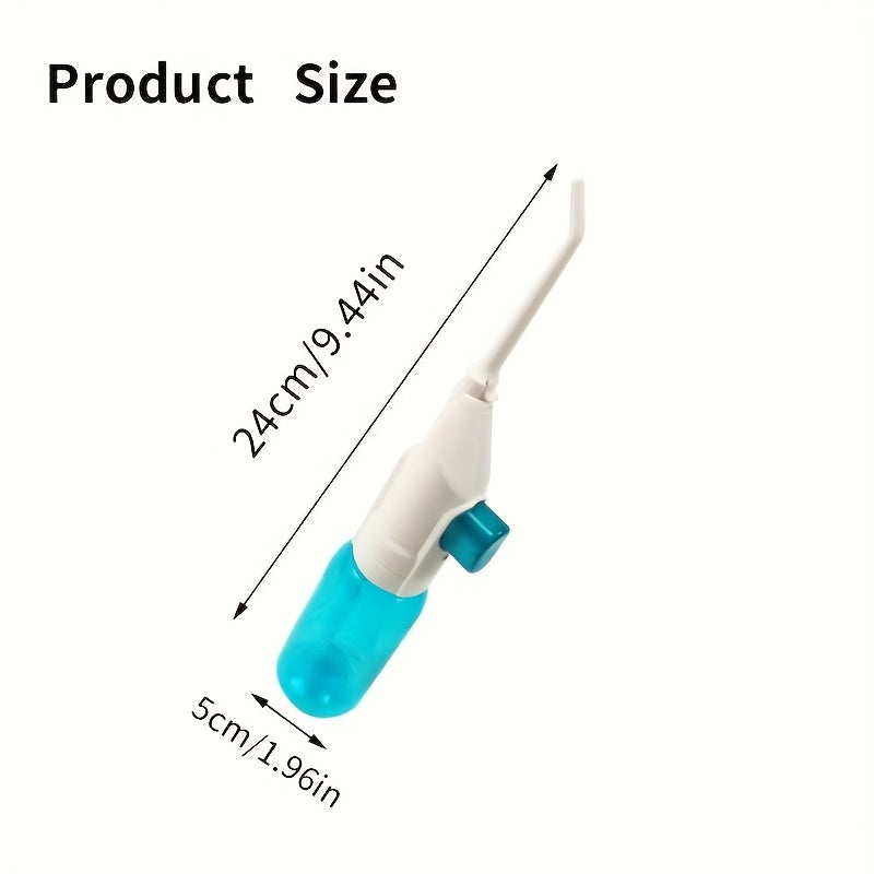 1个装 Dentalpro 高压冲牙器 - 便携式手动口腔冲洗器，专为牙龈健康设计 - 非常适合清洁牙齿并维持口腔卫生，无需电力或电池