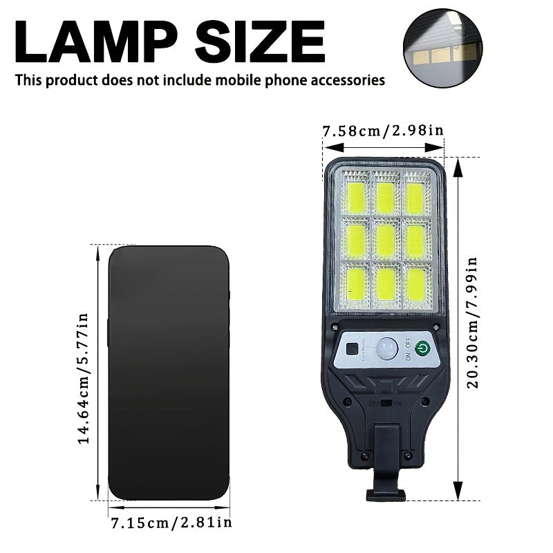 1/2 Pack Commercial Solar LED Sensor Light, Motion Sensor, High Brightness LED, Solar Wide Angle Flood Street Light, Solar Rechargeable Wall Light, Easy to Install, Perfect for Outdoor, Garden, Street, Steps, Patio, Porch Light, Home and Shop Lighting