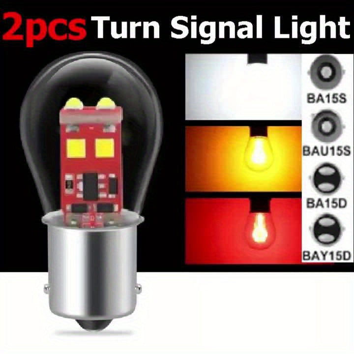 2Pcs LED Headlight Car Turn Signal Lights 1156 1157 Bulbs BA15S BAU15S BA15D Reverse Light Brake Light BAY15D P21/5W LED Low Beam Light for Cars and Trucks, No Battery Included