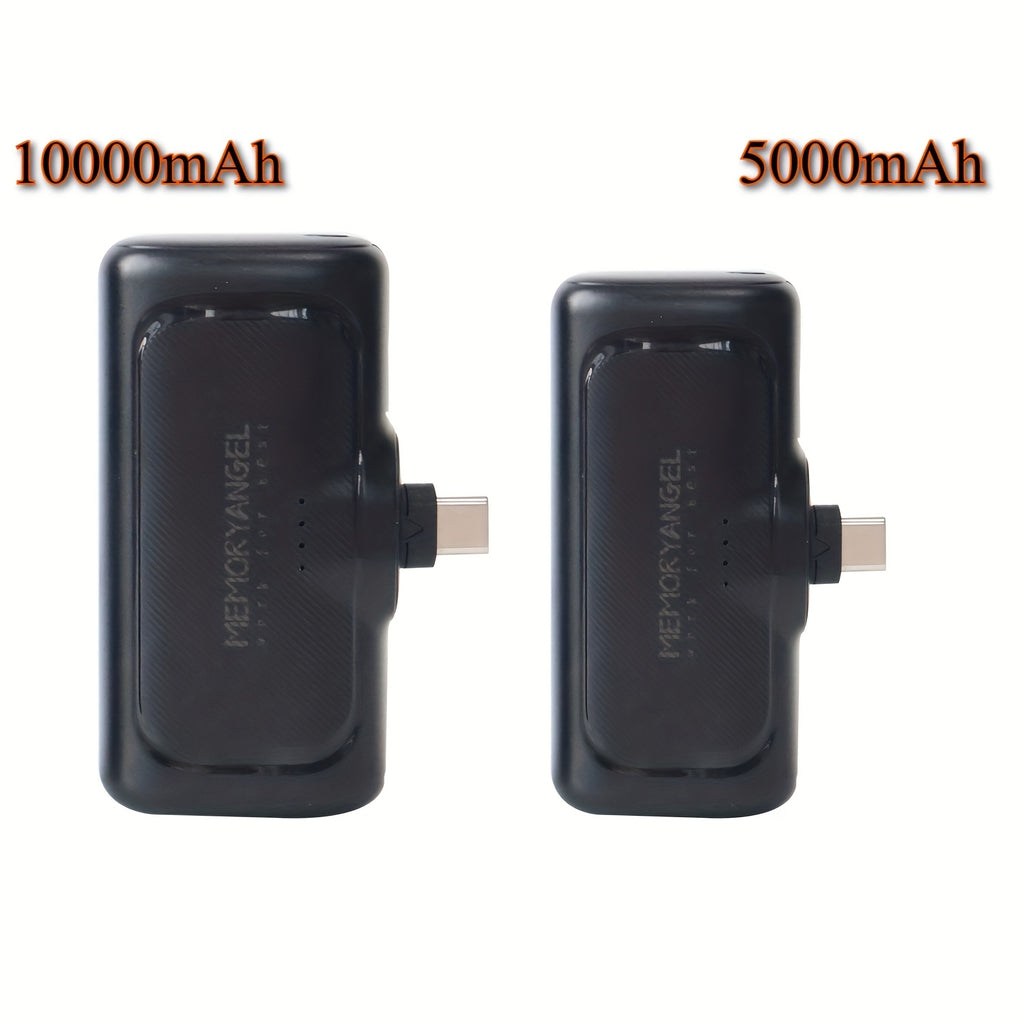 22.5W Fast Charging 5000/10000mAh Mini Portable Charger, USB-C Power Bank, Universal Compatibility, Dual Power Mode, Rechargeable Li-Polymer Battery, for iPhone 16/15 Series & Android Devices
