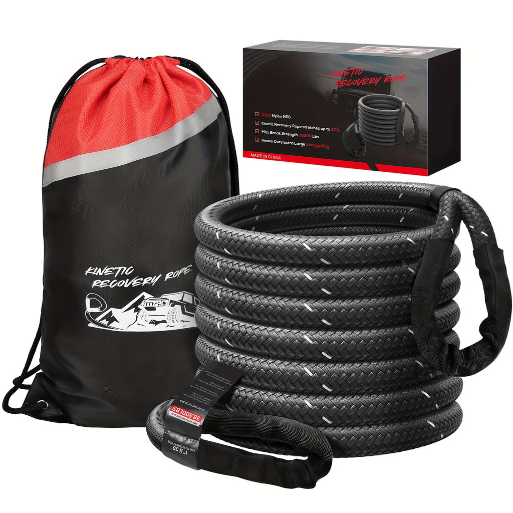 Kinetic Recovery Rope, Recovery Rope, Extreme Durable 30% Elastic Pull Rope