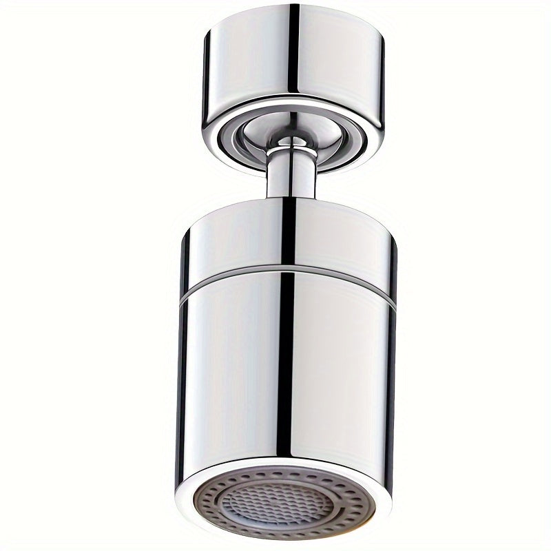 1 Set Anti-Splash Faucet with 360° Swivel Spout, Dual Flow Mode (Swivel & Fixed), Water-Saving Design, Single Hole Mount for Kitchen & Bathroom Sink, US/EU Standard, Chrome Finish, Easy Install