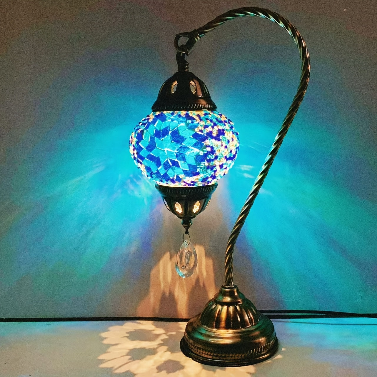 Limited edition Turkish vintage romantic small table lamp, decorative table lamp for bedroom, study, coffee shop, restaurant, hotel, homestay