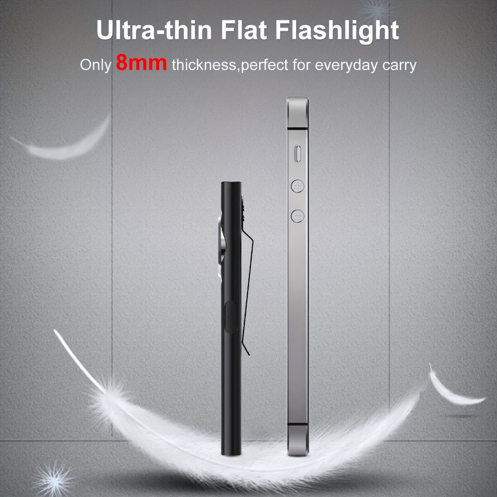 KLARUS E5 Flashlight, Mini Portable High-Intensity Dual Light EDC, Rechargeable Outdoor Magnetic Suction Household Mini Flashlight