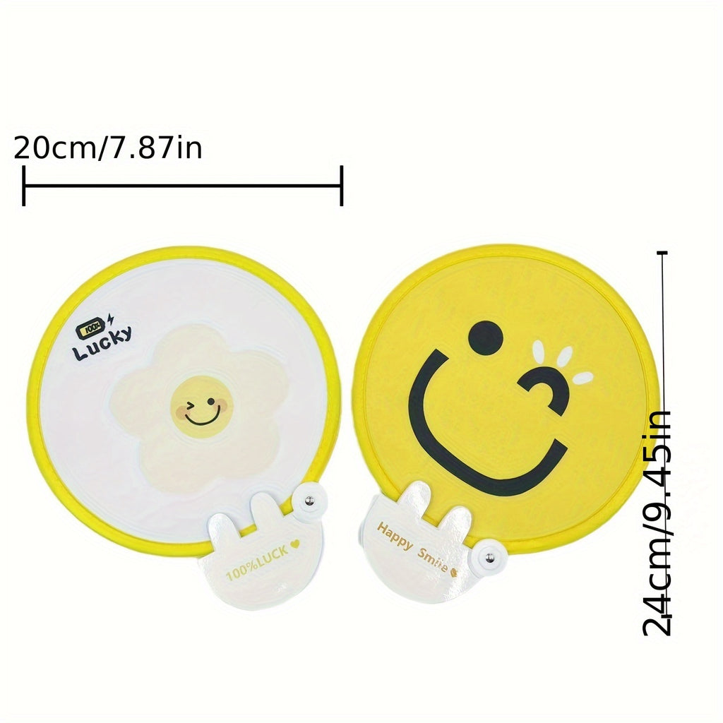 Compact Foldable Fan, Mini Round Portable Fan, Summer Outdoor Cooling Accessory