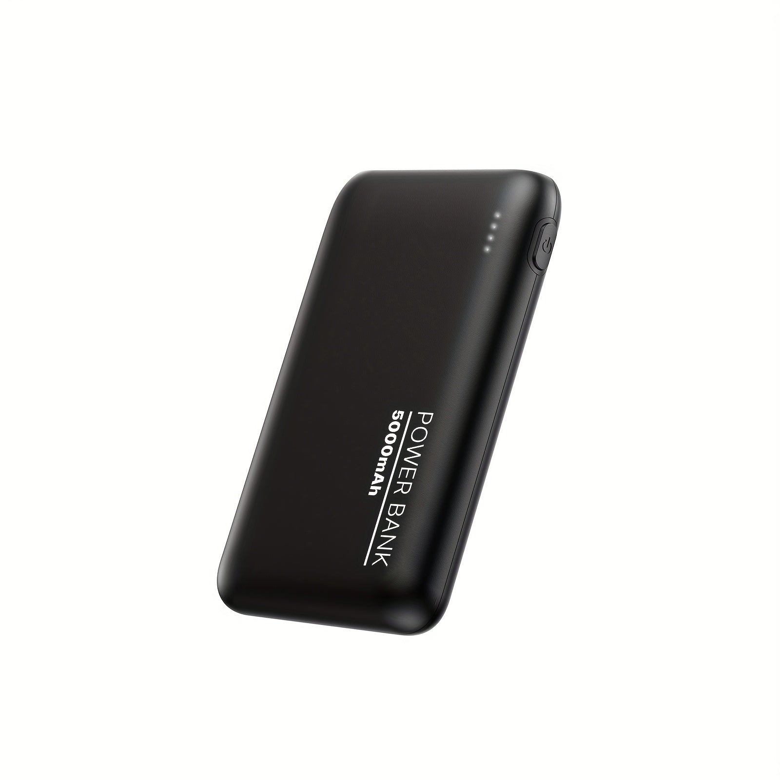 YLYP 1pc Ultra Slim 5000Mah Mini Pocket Portable Power Bank, with LED Light Display, Outdoor Emergency Backup Battery Pack, Dual Usb/Type-C/Micro Interface, Suitable for Iphone/Android Mobile Phone Digital Electronic Equipment, Holiday Gifts