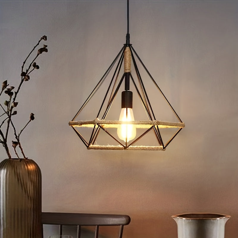 Single-head semi-recessed light fixture, 8-inch (approx. 8.66 inches) farmhouse style ceiling light, suitable for kitchen island, hallway, porch, laundry room, entryway, adjustable height / dining room (bulb not included)