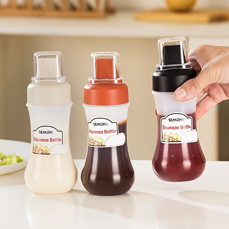 Squeeze Sauce Bottle, Suitable for Salad, Ketchup, Honey and Jam, Food Grade Material, Household Kitchen Squeeze Condiment Bottle, Oyster Sauce Squeeze Bottle