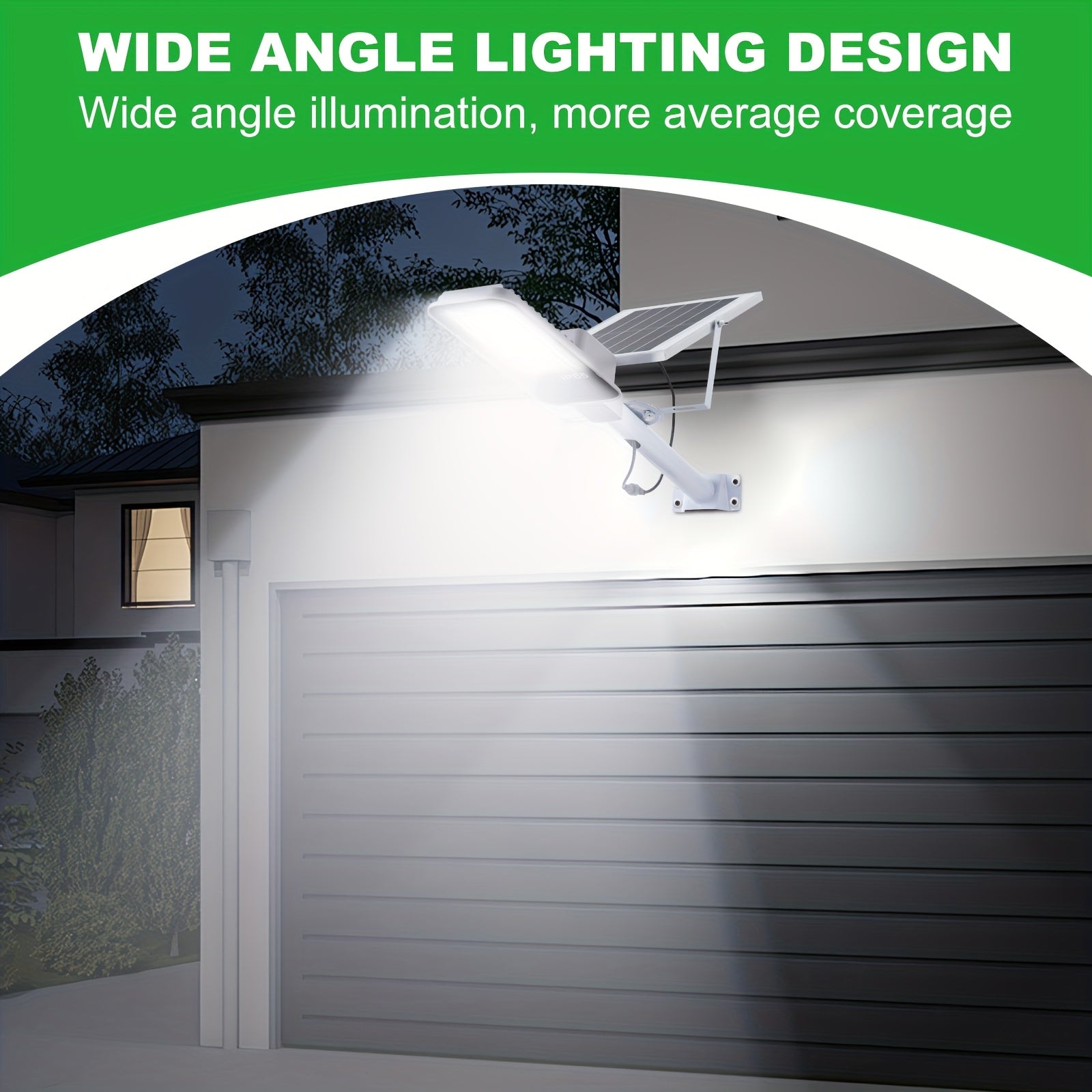 Solar Street Light Outdoor, Dusk-to-Dawn Solar Parking Lot Light with Light Sensor Mode, Solar Light for Outdoor, Backyard, Garage, Barn, Garden, 4/2/1 Pack