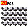 10/20/50pcs Wire Insertion Connector with Lock Catch - Pluggable LED Wire Connector, 2-Pin 2-Way Wire Connector, AWG 18-22, No Wire Stripping Required