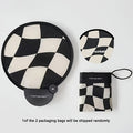 Portable Handheld Folding Fan with Storage Bag, Compact Easy to Carry Manual Operated Fan, Essential for Summer Outdoor Activities Beach Party Travel