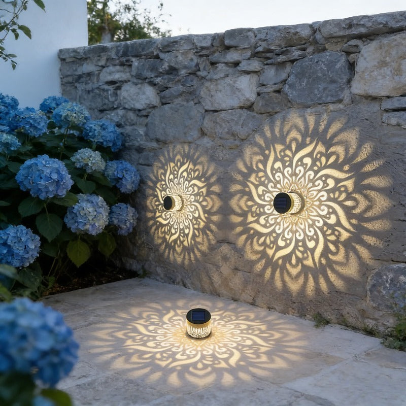 Solar Lotus Light, Lotus Design, Garden Decoration, Courtyard Decoration, Outdoor Decoration, Wall Solar Decoration