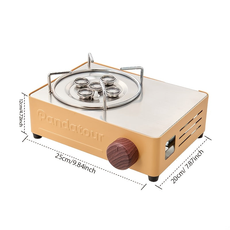 Portable Propane Stove, Small Camping Cooker, Flame Control, Easy to Carry, Ideal for Outdoor Cooking, Picnic, BBQ, Travel