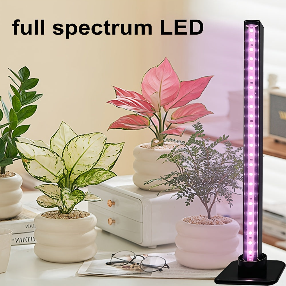 Desktop Full Spectrum Plant Grow Light, Aluminum Alloy Housing, USB Powered, Indoor Supplemental Grow Lamp for Succulents, Small Plants & Desktop Potted Plants