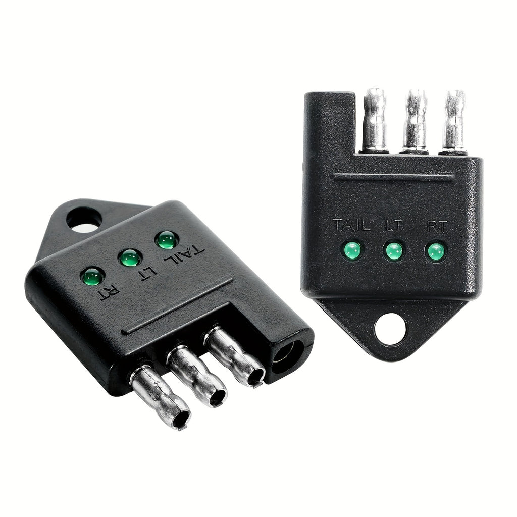 4-Way Trailer Tester Connector – Trailer Wiring Tester, 4-Pin Trailer Light Circuit Tester, Auto Accessory