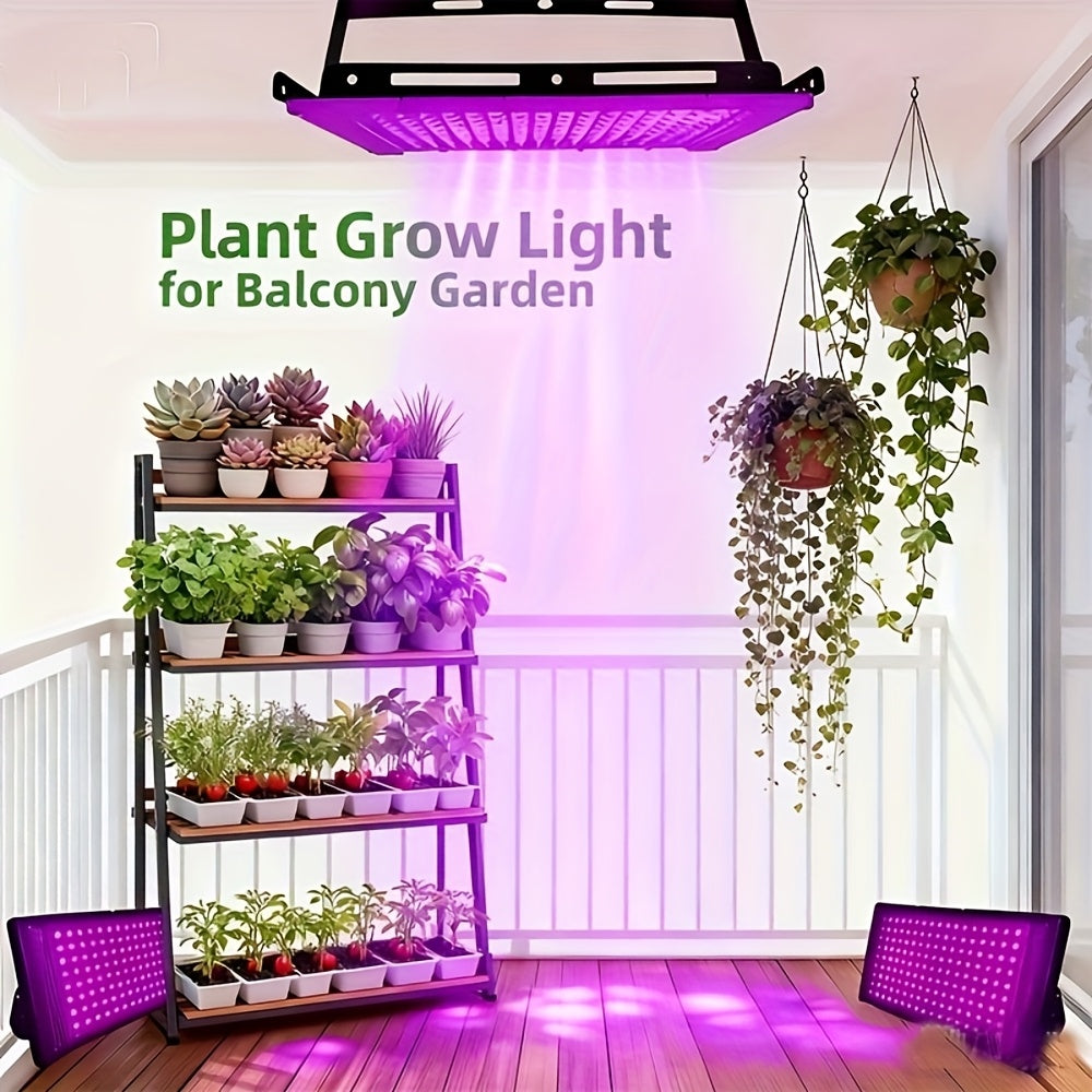 50 LEDs Full Spectrum Plant Grow Light, USB Powered Indoor Supplement Light, Hydroponic Grow Lamp for Vegetables, Succulents, Flowers & Fruits, Purple Light Ideal for Seed Germination