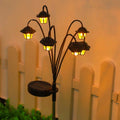 1 Vintage Outdoor Solar Light, IP65 Waterproof Rating, Features 6 Warm Light Protruding Ears, When Turned On, the Courtyard Instantly Transforms into a Romantic Garden. Battery Powered