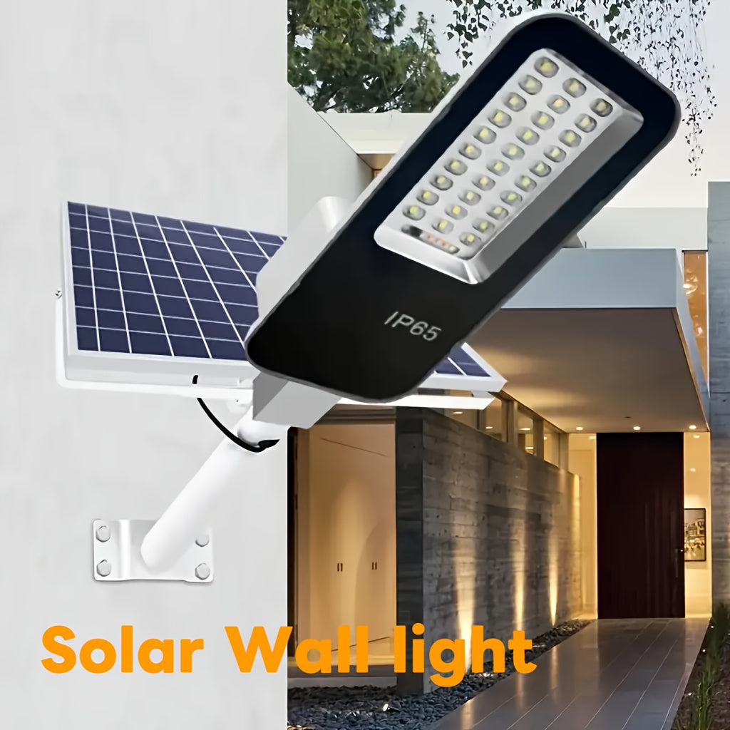 Solar Outdoor Light with 30 Lens LED Beads, Motion Sensor Light, Solar Security Light, Wall Light, Street Light, Dusk-to-Dawn Commercial Parking Lot Light, Perfect for Patio, Garage, Porch, Yard, Pathway, Outdoor Entrance
