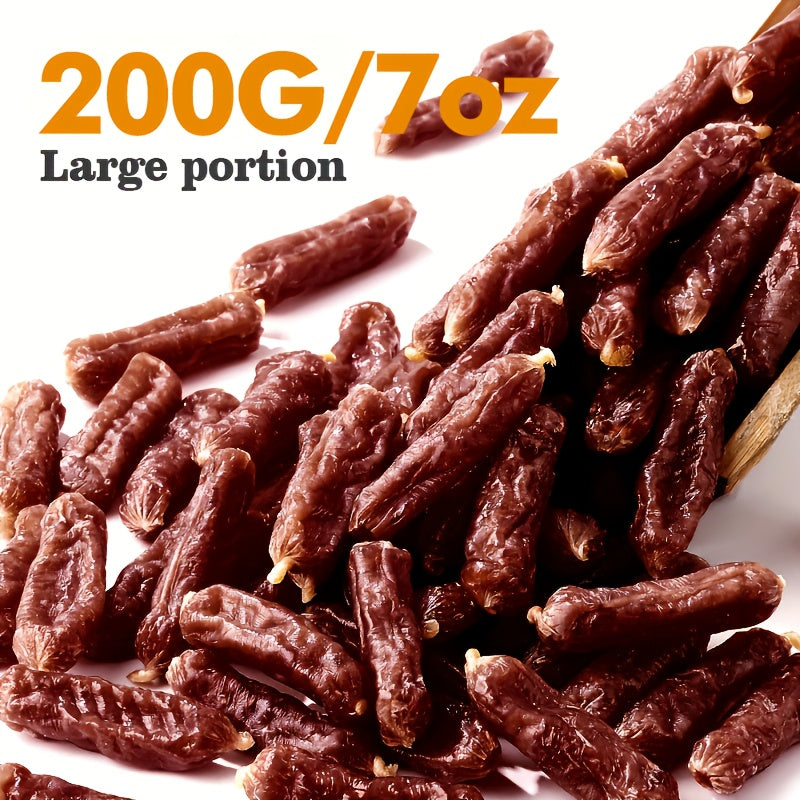 Mora Pets 狗狗適用 200/400g 軟質咀嚼鴨肉香腸 | 新鮮肉、高蛋白、適合小型、中型和大型犬的完美正向獎勵訓練零食