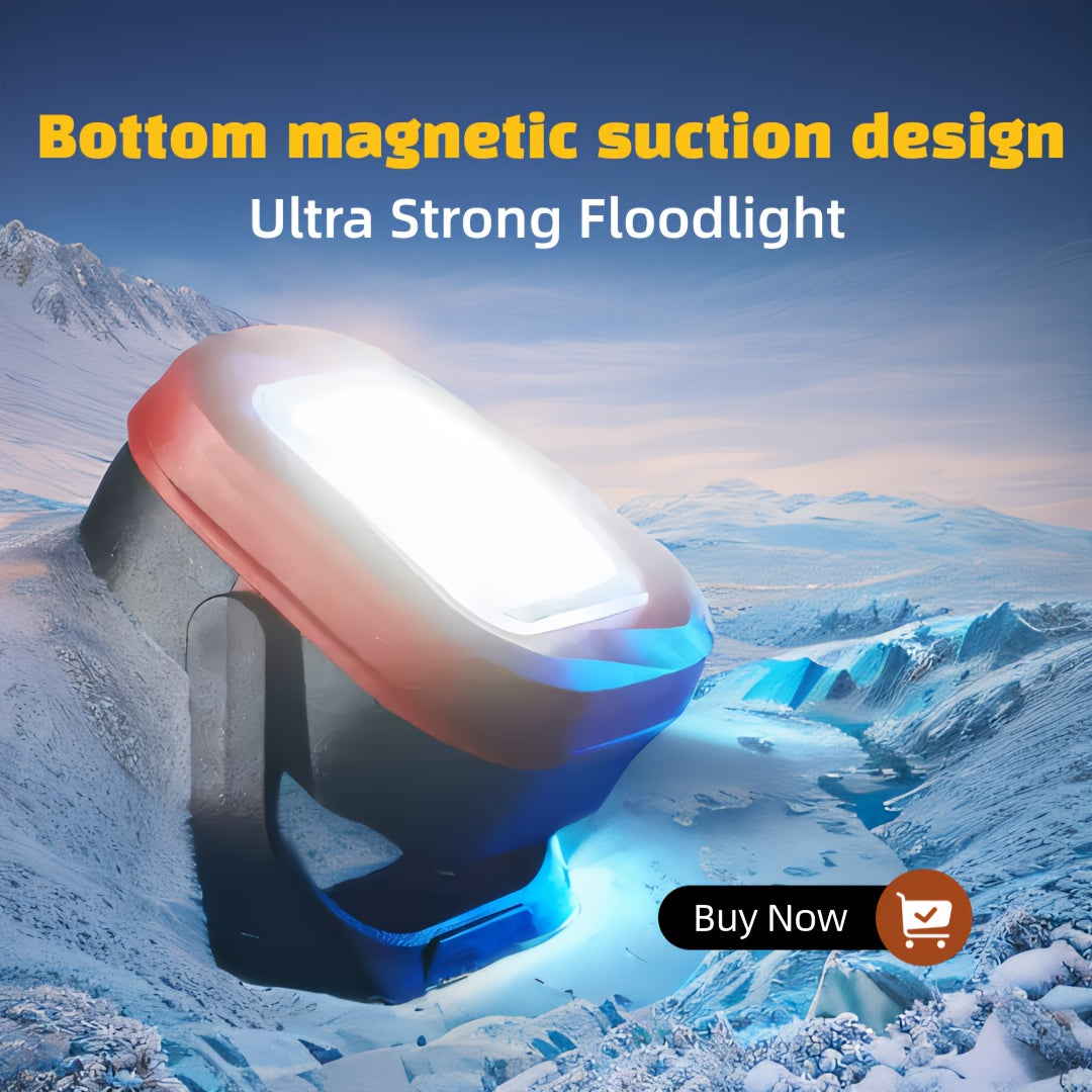 000mAh Long Lasting Auto Repair Work Light, Rechargeable LED Lithium Battery Lamp, Shock Resistant Design