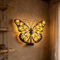 Solar Butterfly Wall Light - Vibrant Outdoor Decoration for Festivals and Gardens, Energy Saving, Illumination, Ni-MH Battery, Christmas Gift, Holiday Gift, Ambient Light for Garden and Outdoor Decor, Solar Wall Light, Perfect for Halloween & Christmas