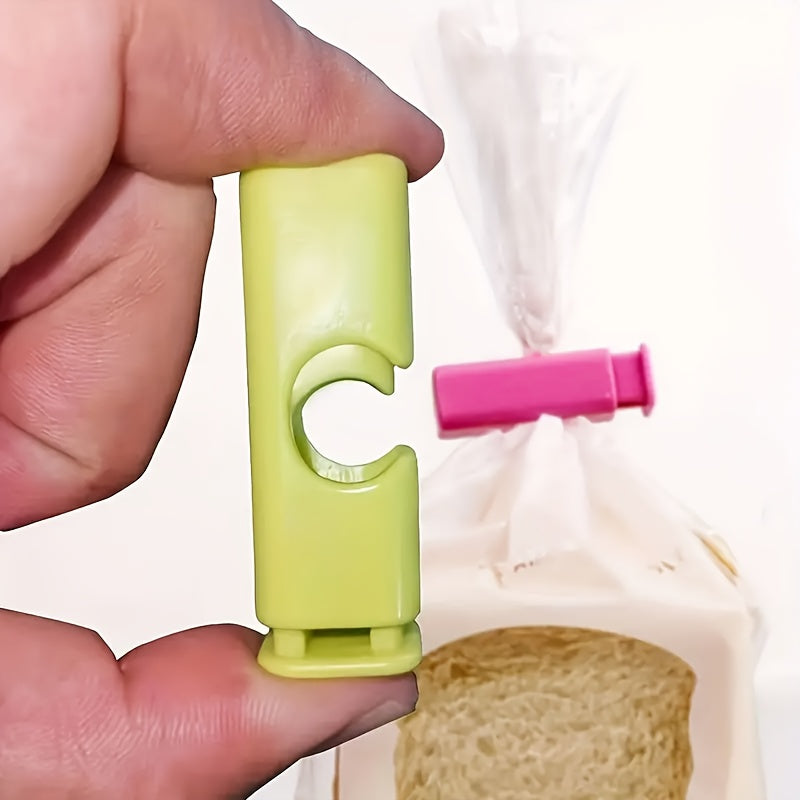 4-Piece Bag Sealer Clips - Universal for Plastic & Bread Bags - Home Food Freshness Preservation Tool