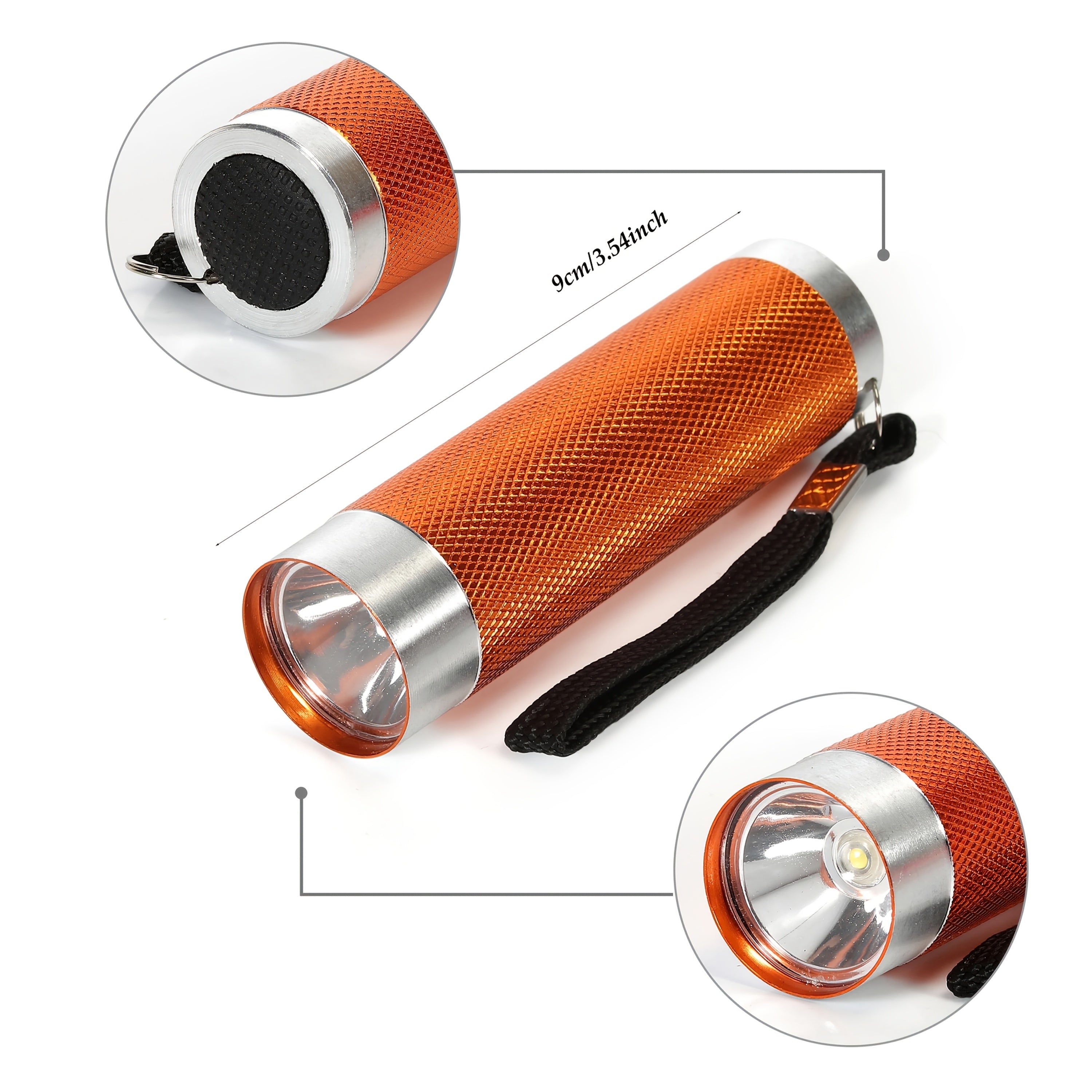 10-Piece Mini LED Flashlights, Handheld Flashlights, 10 Colors, Easy to Carry (AAA Batteries Not Included)
