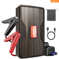 12V Car Battery Jump Starter - 6000A Portable Jump Box for Up to 1.59gal Gas & 1.32gal Diesel Engines, with USB/Power Bank/Dual Output & LED Light + Car Charger