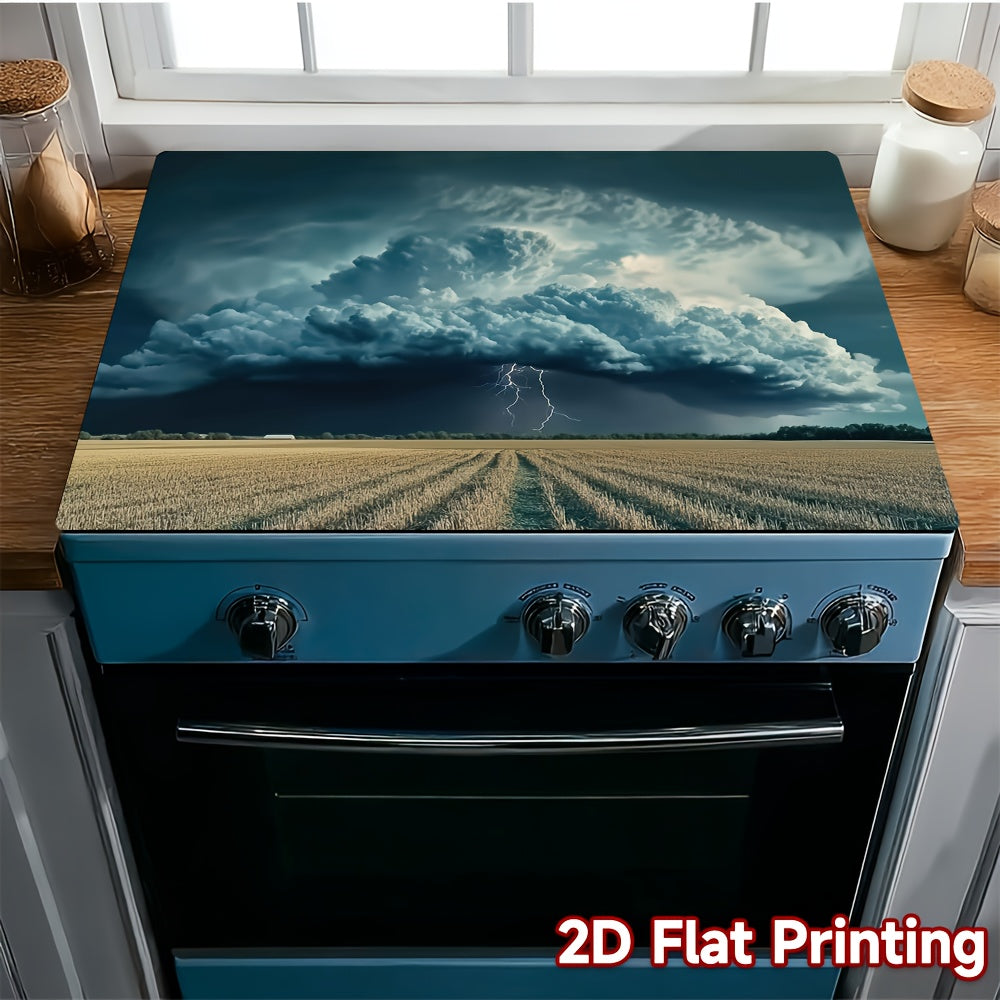 2D Flat Printed, 1 Induction Cooktop, -Free Operation - Portable Induction Stove, Compact Design for Small Kitchens, Durable & Easy-Clean Surface, Compatible with All Cooktops (Gas, Electric, Induction, Halogen) - Ideal for Home Use